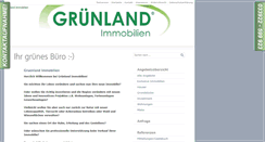 Desktop Screenshot of gruenland-immobilien.de